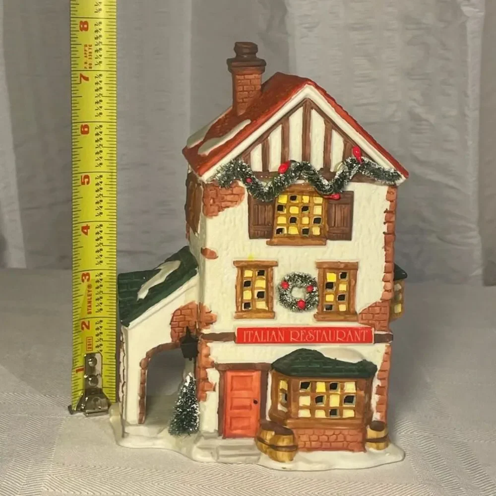 Vintage 1995 NOMA Dickensville Italian Restaurant #28409 Porcelain Village